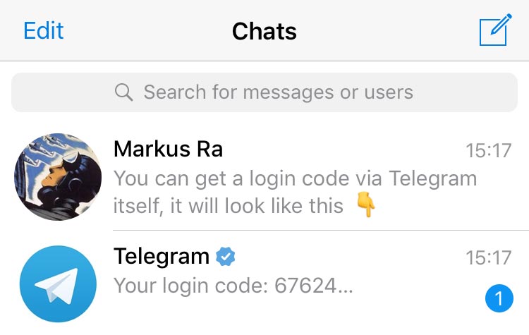 Güvenli giriş ve oturum yönetimi — Telegram güvenlik