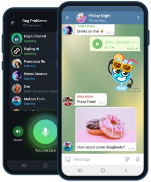 Telegram iPhone uygulaması ekran görüntüsü